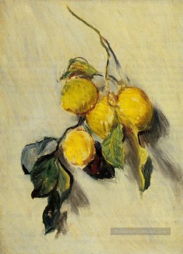 Branche de citrons Claude Monet Peinture à l'huile